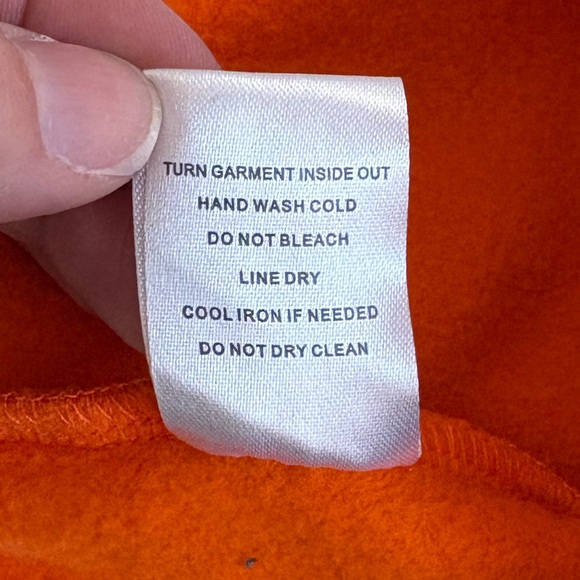 Streetz Iz Watchin Orange Track Joggers w/ GOAT woman’s sz XL 95% cotton pockets - Picture 9 of 11